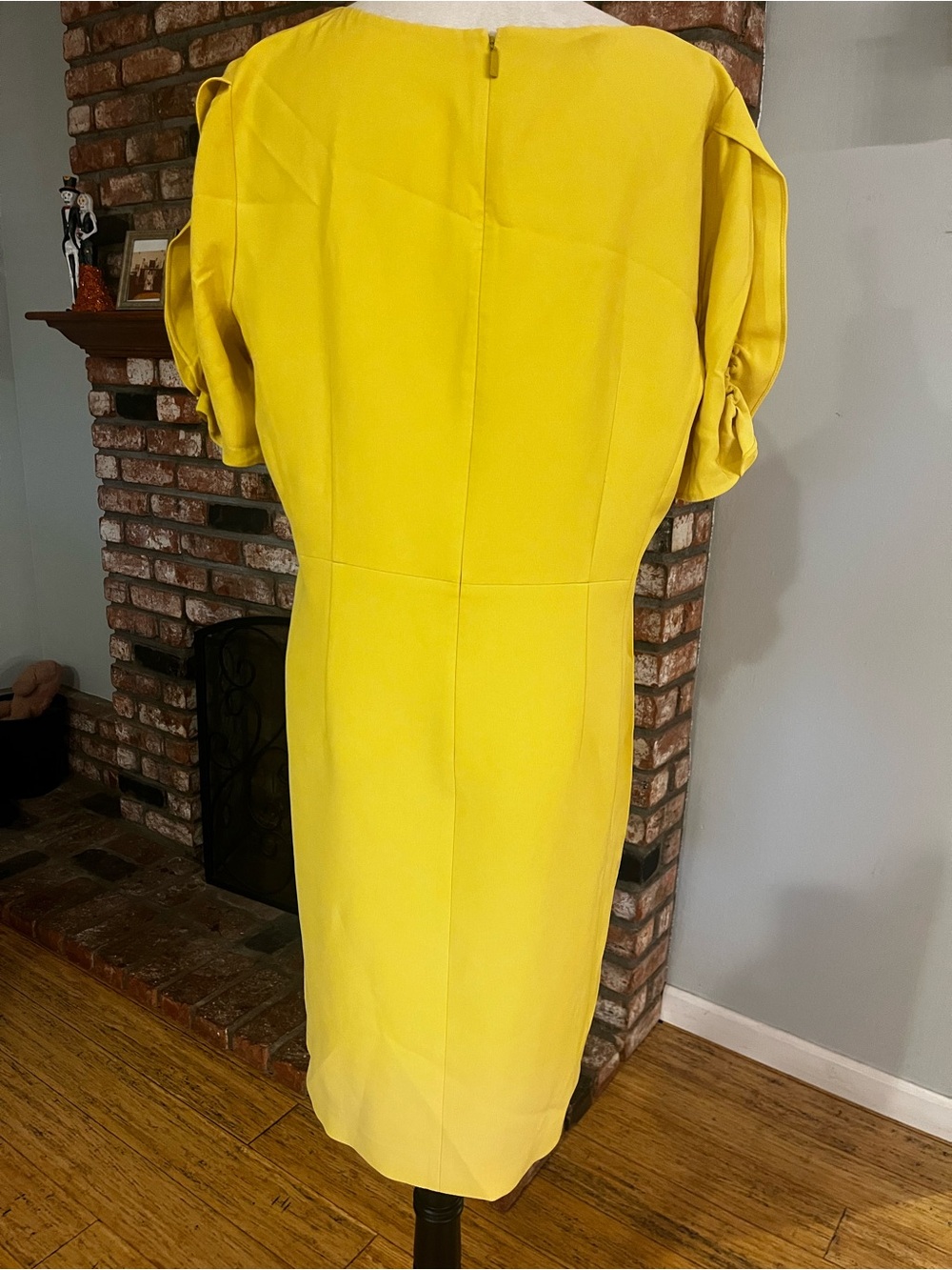 Lafayette 148 New York $598 Yellow Winslow Dress - Picture 5 of 5